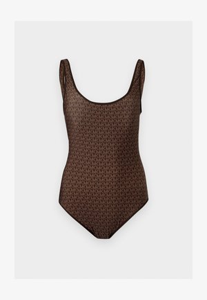 MICHAEL Michael Kors, REVERSIBLE ONE PIECE REVERSIBLE SCOOP - Uimapuku - chocolate