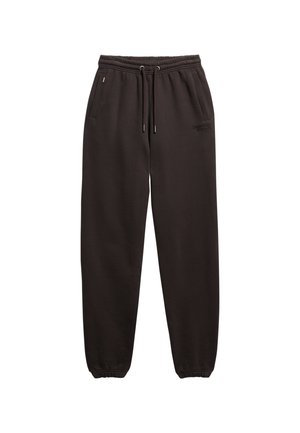 Superdry & Co ESSENTIAL LOGO CUFFED JOGGERS - Pantaloni sportivi - bison black