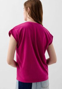 Scalpers SKULL TEE - Tricou basic - bouganville