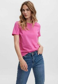 Vero Moda - VMPAULA - T-shirts basic - shocking pink Miniaturebillede 1