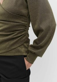 STOCKH LM Felice lurex - Långärmad tröja - olive green