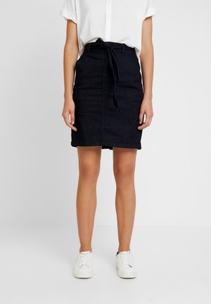 Falda de tubo - rinsed denim