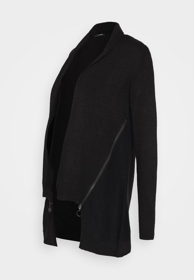 CARDIGAN ZIP - Cardigan - black