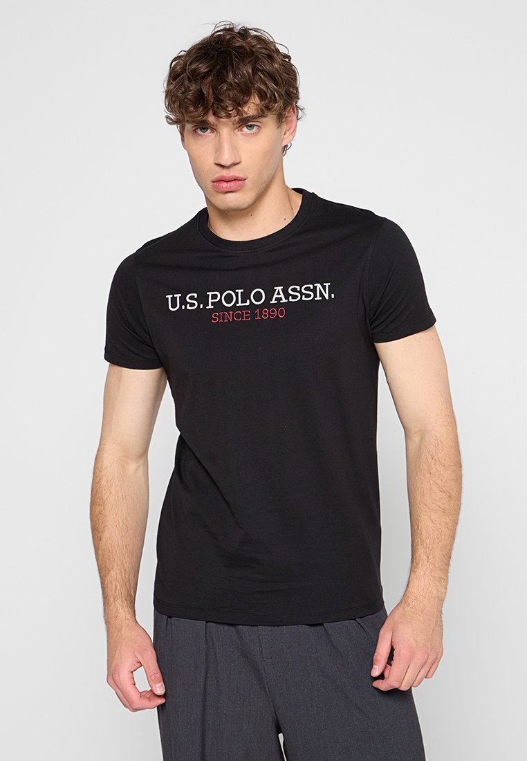 U.S. Polo Assn. T-shirt print zwart