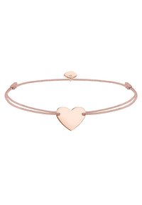 THOMAS SABO LITTLE SECRET HERZ - Bracelet - rosegold-coloured/beige