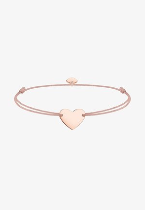 THOMAS SABO LITTLE SECRET HERZ - Bracelet - rosegold-coloured/beige