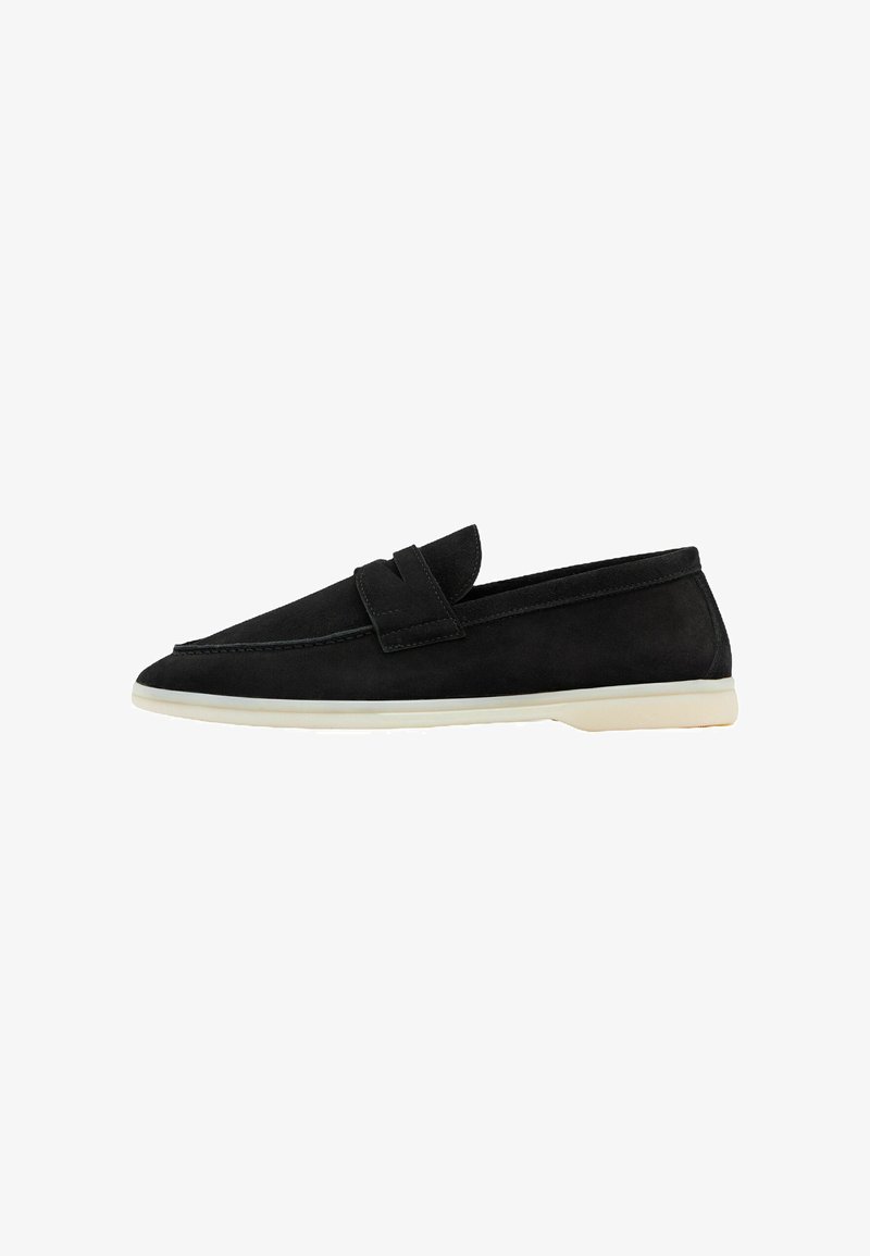 Scarosso BEIGE SUEDE - Chaussons - black edit - suede