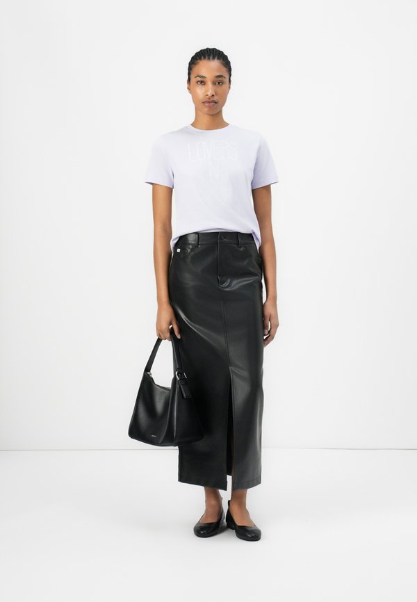 CREW BABY TEE MARC HUNDLEY - Print T-shirt - lilac flower4