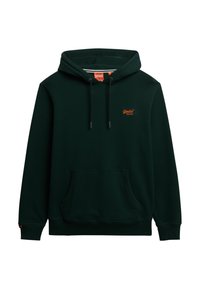 Superdry Co ESSENTIAL LOGO Sweat à capuche enamel green