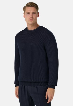 CREW NECK - Strickpullover - navy blue