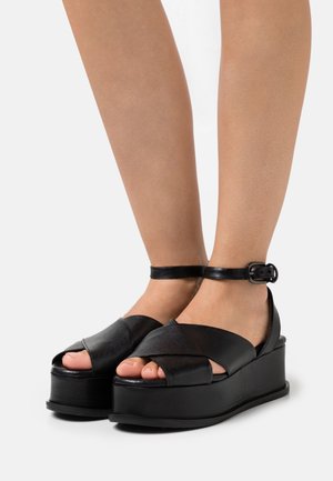 MJUS, Sandales à plateforme - black