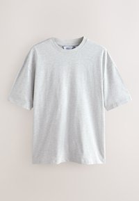 Helehall, lühikeste varrukatega t-särk, valmistatud pehmest puuvillast. Omab ümmargust kaelust ja lõdvestunud istuvust, vähese tekstuuri ja ilma mustriteta.