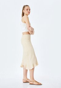 Koton MIDI - A-Linien-Rock - beige