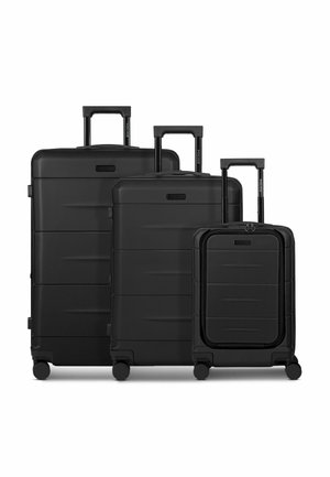 LONDON 4 ROLLEN SET 3-TEILIG MIT DEHNFALTE - Juego de maletas - deep black