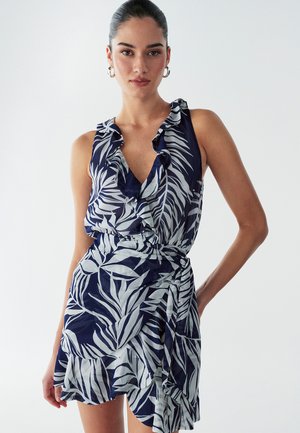 OAK - Freizeitkleid - navy palms