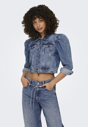ONLY ONLAMANDA LS PUFF AZG - Veste en jean - medium blue denim