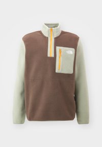 YUMIORI 1/4 ZIP - Pulover iz flisa - smokey brown/clay grey/summit gold