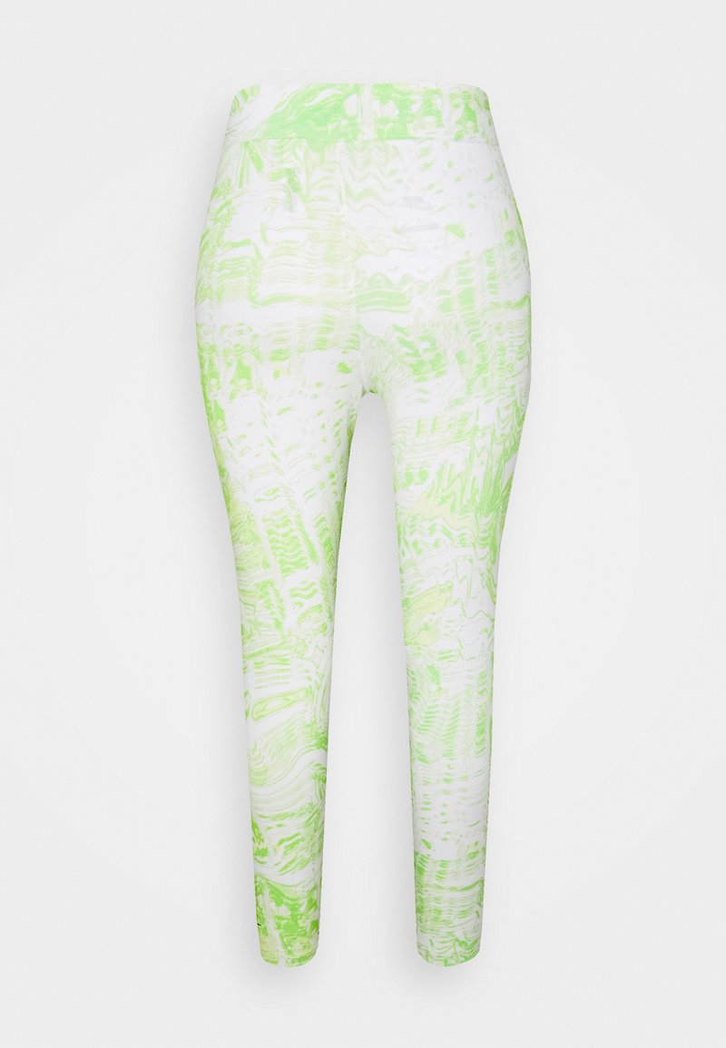 Nike Sportswear Leggings Hosen white/lemon twist/grün