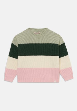 ONLY MINI KMGSANDY - Strikkegenser - desert sage/pine needle/birch/chalk pink