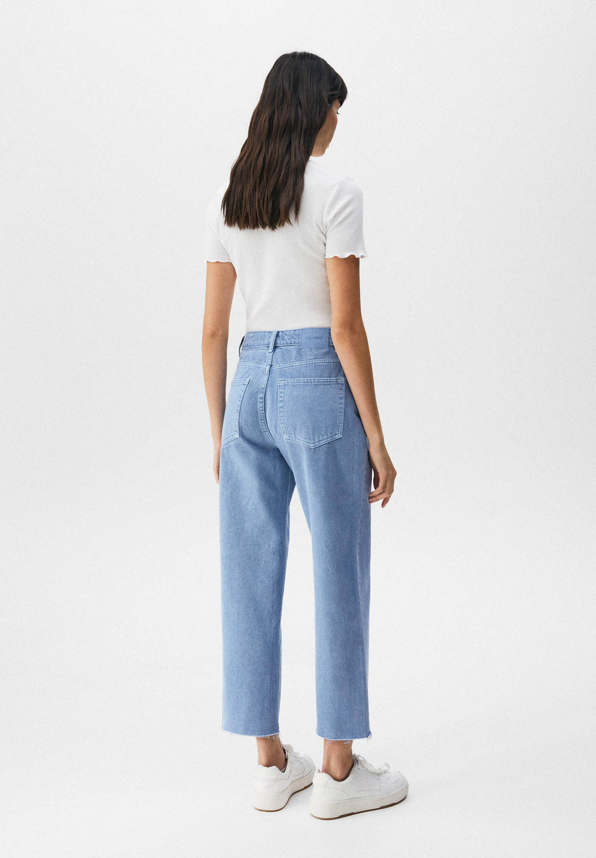 PULL\u0026BEAR RELAXED CROPPED - Straight 