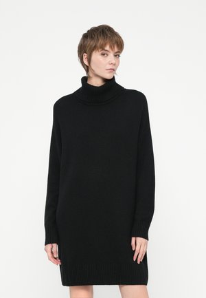 CASHSOFT MINI - Strickkleid - true black