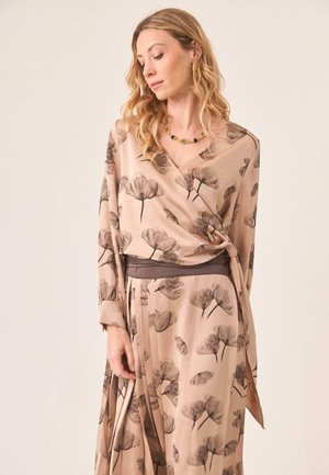 ESTAMPADA CRUZADA LAZADA - Blusa - rosa