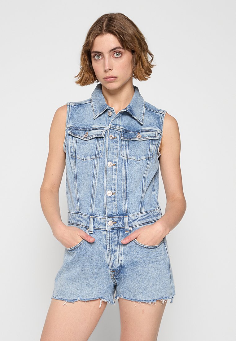 7 For All Mankind Jumpsuit lichtblauw 7 For All Mankind Jumpsuit lichtblauw