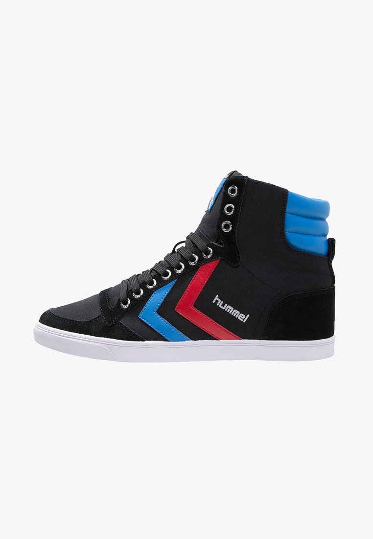 Hummel SLIMMER STADIL - Sneaker high - black/blue/red