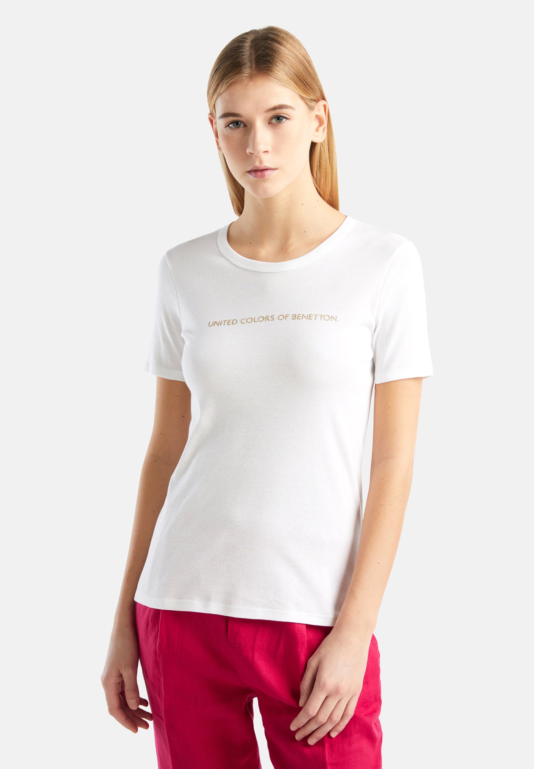 United Colors Of Benetton Sweat Sans Capuche Femme - 100% Coton Confortable Et Élégant