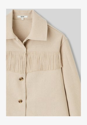 BZB, À FRANGES - Veste légère - ecru
