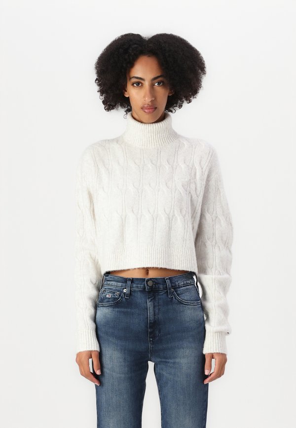 CABLE SWEATER - Jumper - oat