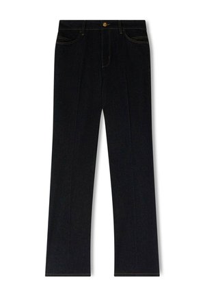 Motivi, JEANS REGULAR STRAIGHT FIT CON PIEGA SARTORIALE - Flared jeans - blu
