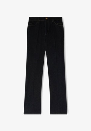 Motivi, JEANS REGULAR STRAIGHT FIT CON PIEGA SARTORIALE - Flared jeans - blu