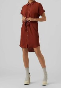 Vero Moda Abito a camicia - cognac