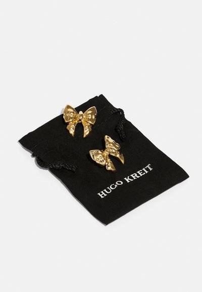 HUGO KREIT BOW EARRINGS - Fülbevalók - gold-coloured