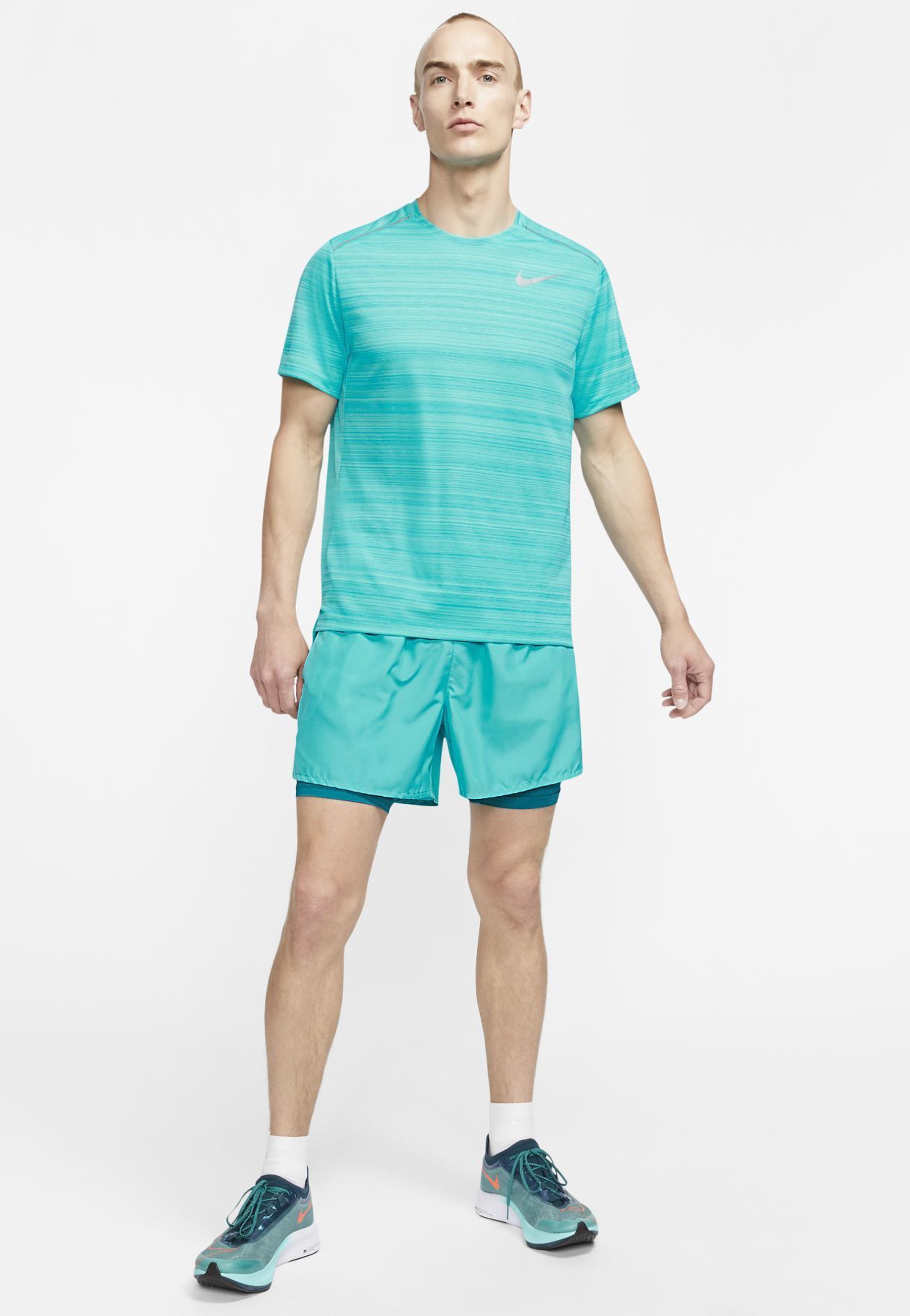 nike miler t shirt aqua