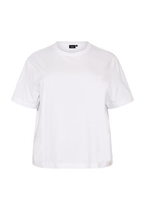 Zizzi, T-Shirt basic - weiß