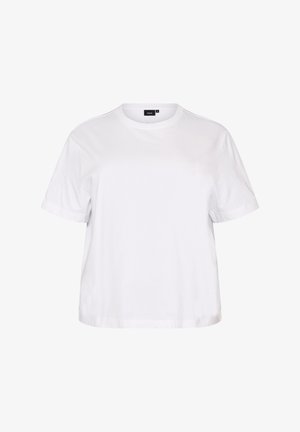 Zizzi, T-Shirt basic - weiß