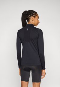 ICANIWILL DEFINE SEAMLESS 1/4 ZIP - T-shirt à manches longues - black