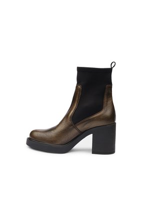 Bottines à plateau - bronze