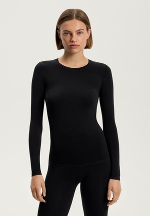 SEAMLESS BASE LAYERS  - Top s dlhým rukávom - black