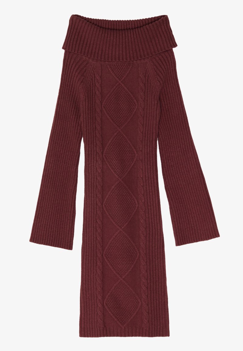 Anna Field Gebreide jurk bordeauxrood Anna Field Gebreide jurk bordeauxrood