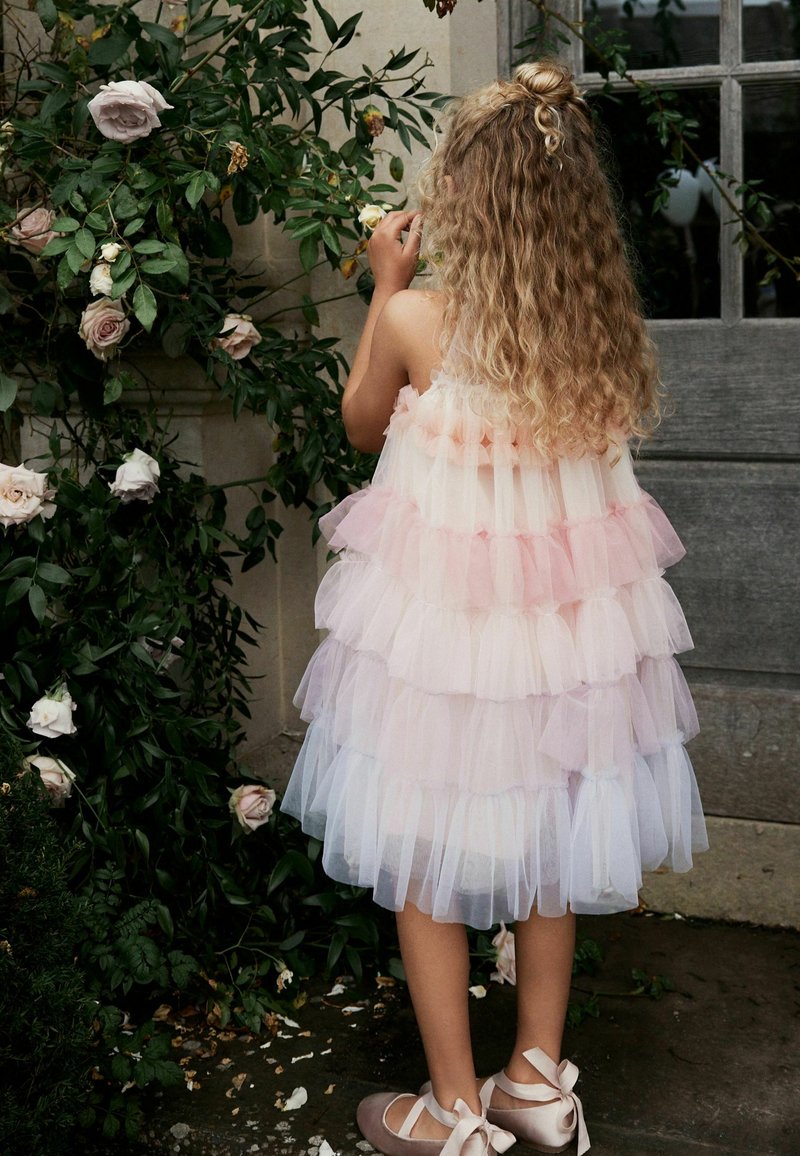Robe De Tennis Rayée Arc-en-ciel Pastel Next - Taille 5-6 Ans - Neuve Avec étiquettes