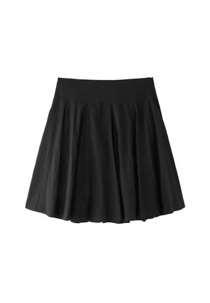 Stradivarius, BOX PLEAT MIDI SKIRT - Jupe trapèze - black