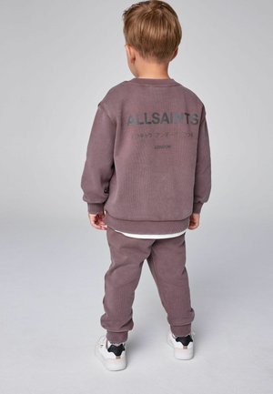 smALLSAINTS, UNDERGROUND OVERSIZED YOUNGER SWEATSHIRT AND JOGGERS SET - Trainingsanzug - chocolate brown