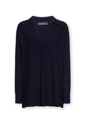 Elena Mirò, MAGLIA CON COLLETTO - Striktrøje - blu
