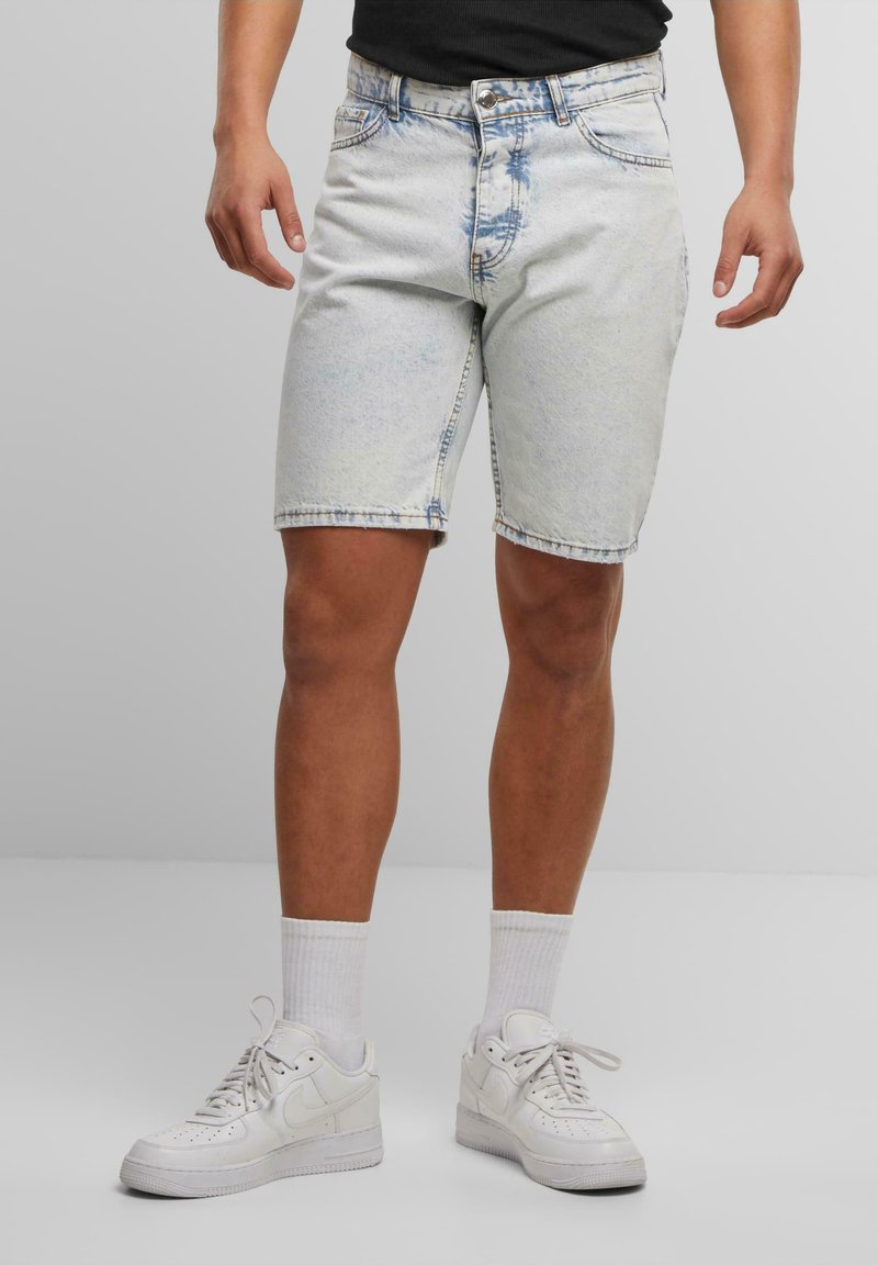 2Y Premium STRAIGHT FIT - Farkkushortsit - blue