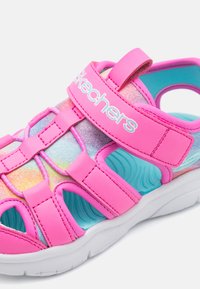Skechers FLEX SPLASH - Outdoorsandalen - hot pink/multicolored