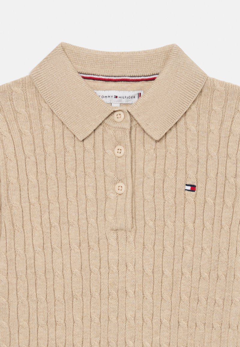 Tommy Hilfiger CABLE SWEATER DRESS Gebreide jurk malted milk