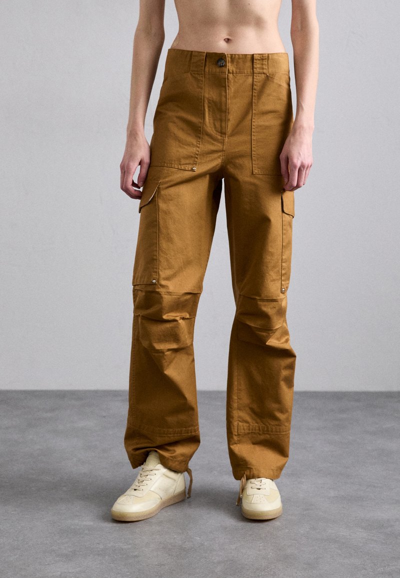 Rabanne - SAFARI PANTS - Pantalon cargo - cognac, Agrandir